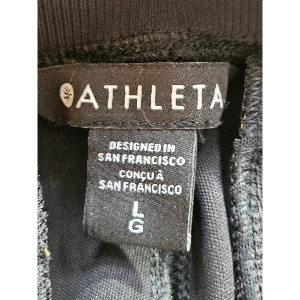 Athleta Venice High Rise Wide Leg Pants Black Stretch Womens Size Large - Picture 6 of 13
